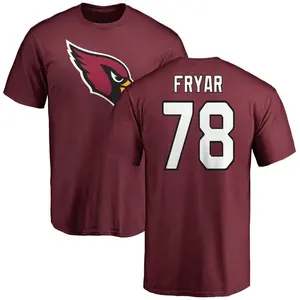 Men's Josh Fryar Arizona Cardinals Name & Number Logo T-Shirt - Maroon