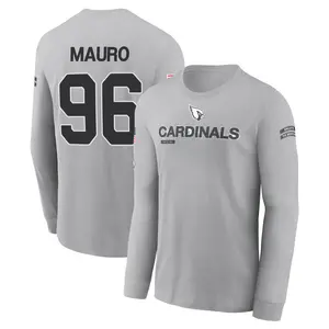Men's Josh Mauro Arizona Cardinals Gray 2024 Salute to Service Long Sleeve T-Shirt