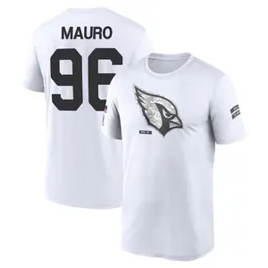 Men's Josh Mauro Arizona Cardinals White 2024 Salute to Service Legend Performance T-Shirt