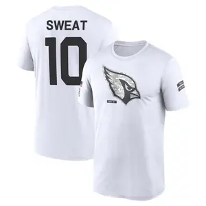 Men's Josh Sweat Arizona Cardinals White 2024 Salute to Service Legend Performance T-Shirt