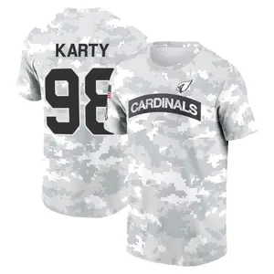 Men's Joshua Karty Arizona Cardinals Arctic Camo 2024 Salute to Service Performance T-Shirt