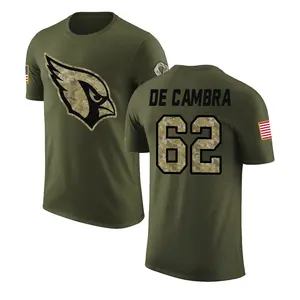 Men's Ka'ena De Cambra Arizona Cardinals Olive Salute to Service Legend T-Shirt
