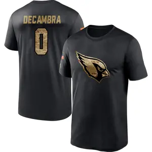 Men's Ka'ena Decambra Arizona Cardinals Black 2020 Salute To Service Performance T-Shirt