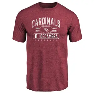 Men's Ka'ena Decambra Arizona Cardinals Flanker Tri-Blend T-Shirt - Maroon