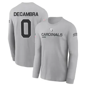 Men's Ka'ena Decambra Arizona Cardinals Gray 2024 Salute to Service Long Sleeve T-Shirt