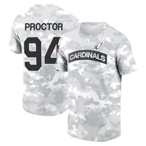 Men's Kaleb Proctor Arizona Cardinals Arctic Camo 2024 Salute to Service Performance T-Shirt