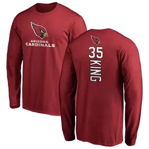 Men's Kalen King Arizona Cardinals Backer Long Sleeve T-Shirt - Maroon