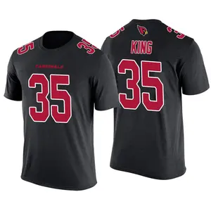 Men's Kalen King Arizona Cardinals Black Color Rush Legend T-Shirt
