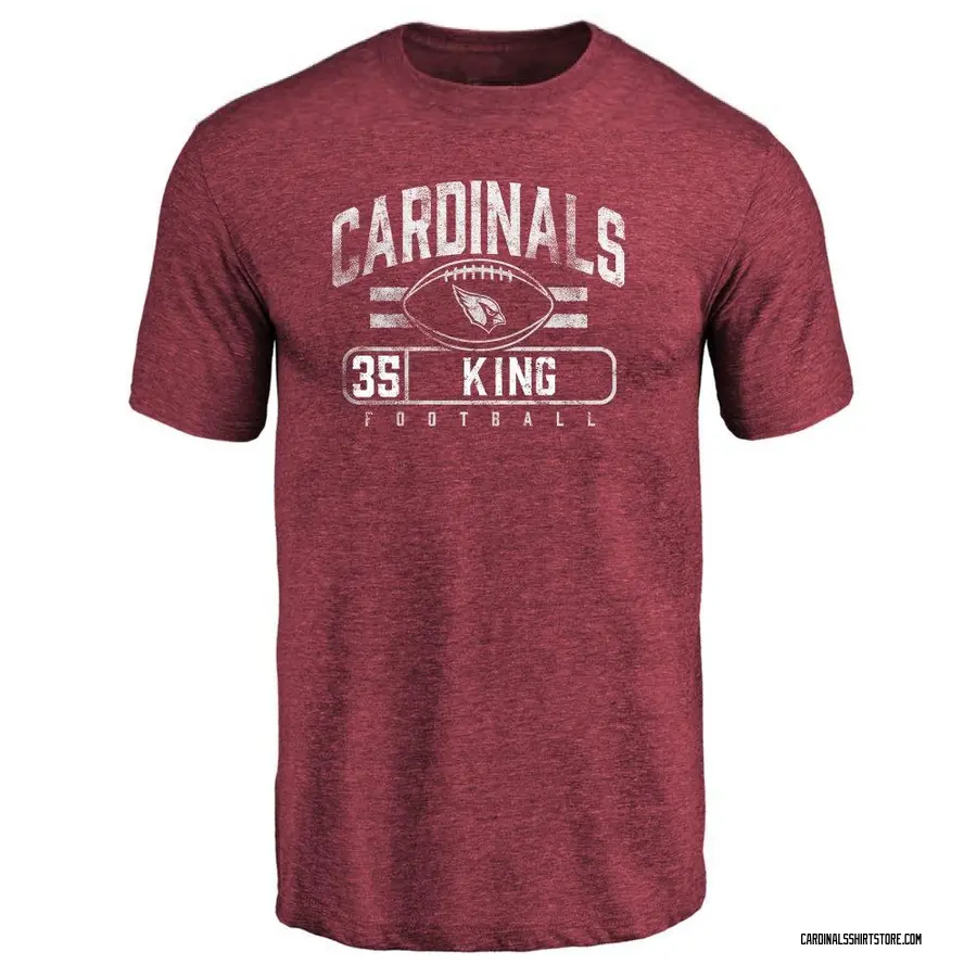 Men's Kalen King Arizona Cardinals Flanker Tri-Blend T-Shirt - Maroon