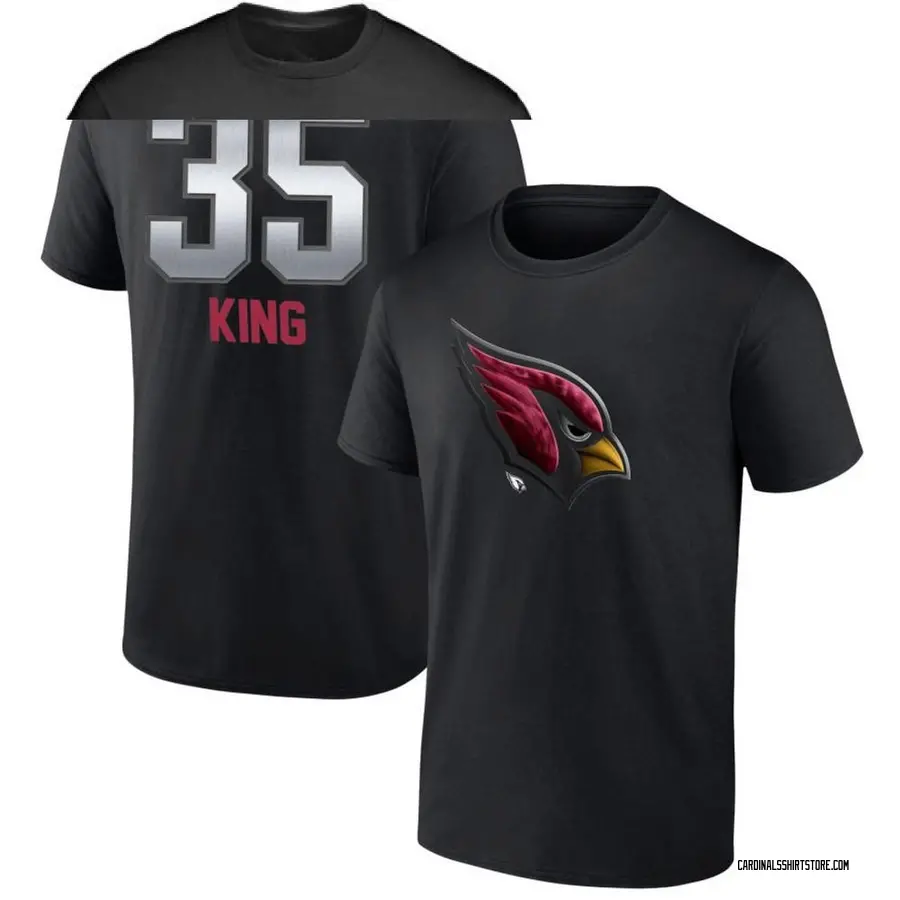 Men's Kalen King Arizona Cardinals Midnight Mascot T-Shirt - Black