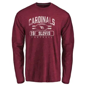 Men's Kedon Slovis Arizona Cardinals Flanker Tri-Blend Long Sleeve T-Shirt - Garnet