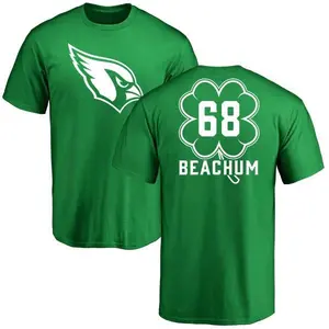 Men's Kelvin Beachum Arizona Cardinals Green St. Patrick's Day Name & Number T-Shirt