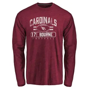 Men's Kendrick Bourne Arizona Cardinals Flanker Tri-Blend Long Sleeve T-Shirt - Garnet
