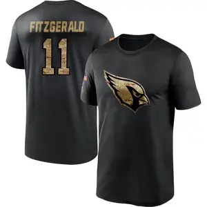 Men's Larry Fitzgerald Arizona Cardinals Black 2020 Salute To Service Performance T-Shirt