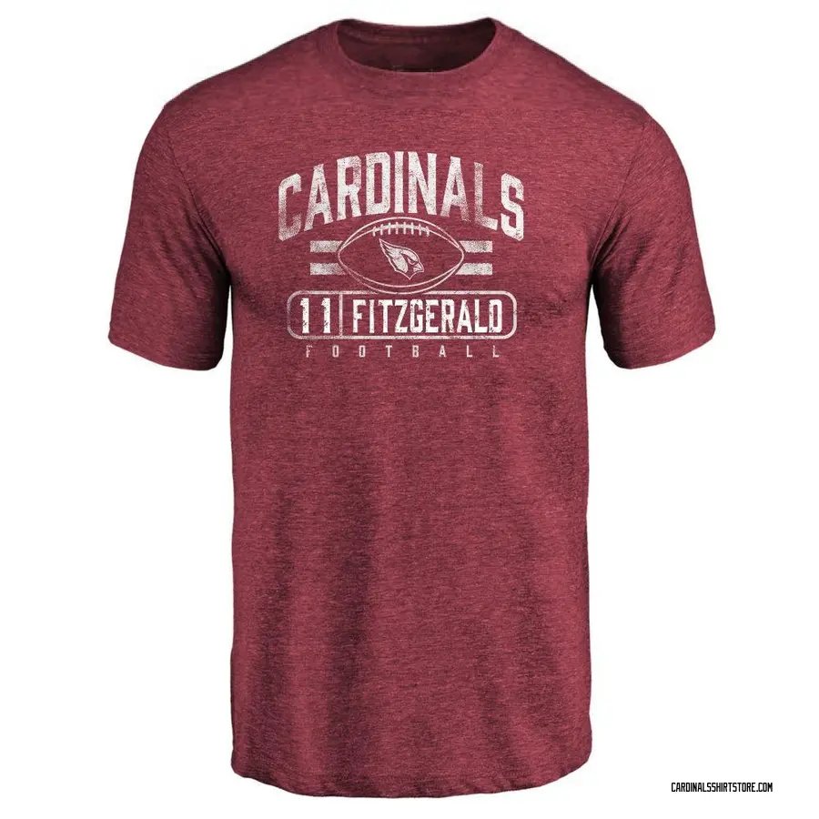Men's Larry Fitzgerald Arizona Cardinals Flanker Tri-Blend T-Shirt - Maroon
