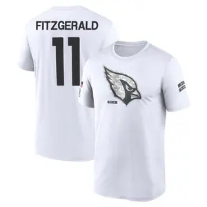Men's Larry Fitzgerald Arizona Cardinals White 2024 Salute to Service Legend Performance T-Shirt