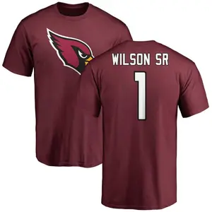 Men's Mack Wilson Sr. Arizona Cardinals Name & Number Logo T-Shirt - Maroon
