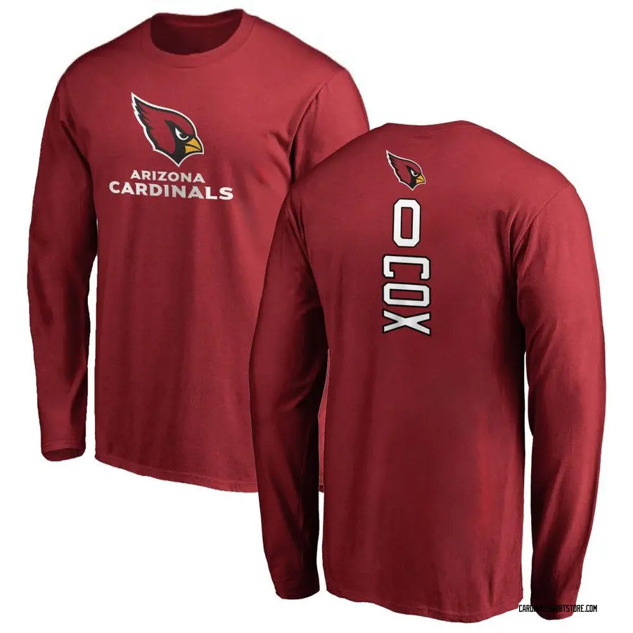 Men's Marques Cox Arizona Cardinals Backer Long Sleeve T-Shirt - Maroon