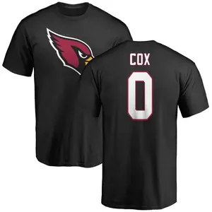 Men's Marques Cox Arizona Cardinals Name & Number Logo T-Shirt - Black