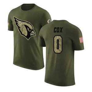 Men's Marques Cox Arizona Cardinals Olive Salute to Service Legend T-Shirt