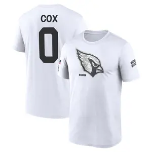 Men's Marques Cox Arizona Cardinals White 2024 Salute to Service Legend Performance T-Shirt