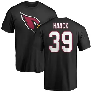 Men's Matt Haack Arizona Cardinals Name & Number Logo T-Shirt - Black