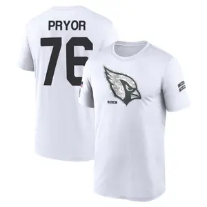Men's Matt Pryor Arizona Cardinals White 2024 Salute to Service Legend Performance T-Shirt