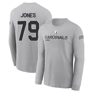 Men's Matthew Jones Arizona Cardinals Gray 2024 Salute to Service Long Sleeve T-Shirt
