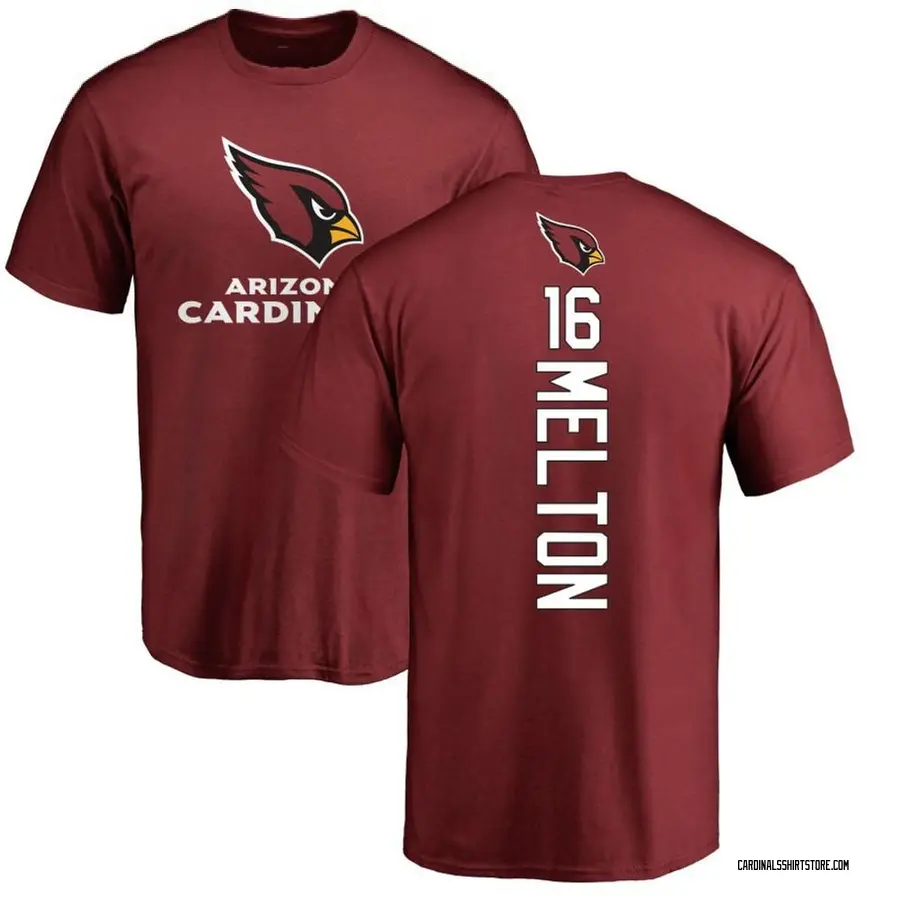 Men's Max Melton Arizona Cardinals Backer T-Shirt - Maroon