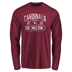 Men's Max Melton Arizona Cardinals Flanker Tri-Blend Long Sleeve T-Shirt - Garnet