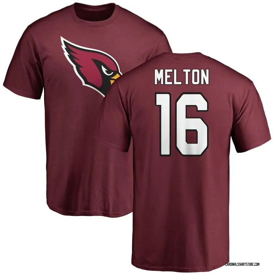 Men's Max Melton Arizona Cardinals Name & Number Logo T-Shirt - Maroon