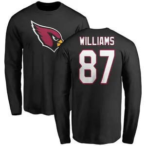 Men's Maxx Williams Arizona Cardinals Name & Number Logo Long Sleeve T-Shirt - Black