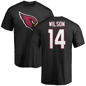 Men's Michael Wilson Arizona Cardinals Name & Number Logo T-Shirt - Black