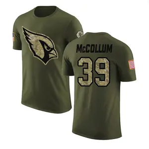 Men's Nate McCollum Arizona Cardinals Olive Salute to Service Legend T-Shirt