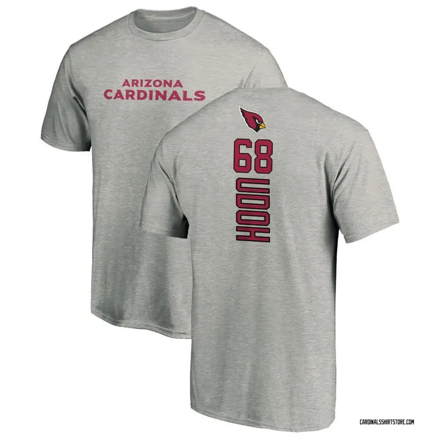 Men's Olisaemeka Udoh Arizona Cardinals Backer T-Shirt - Ash