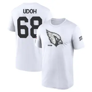Men's Olisaemeka Udoh Arizona Cardinals White 2024 Salute to Service Legend Performance T-Shirt