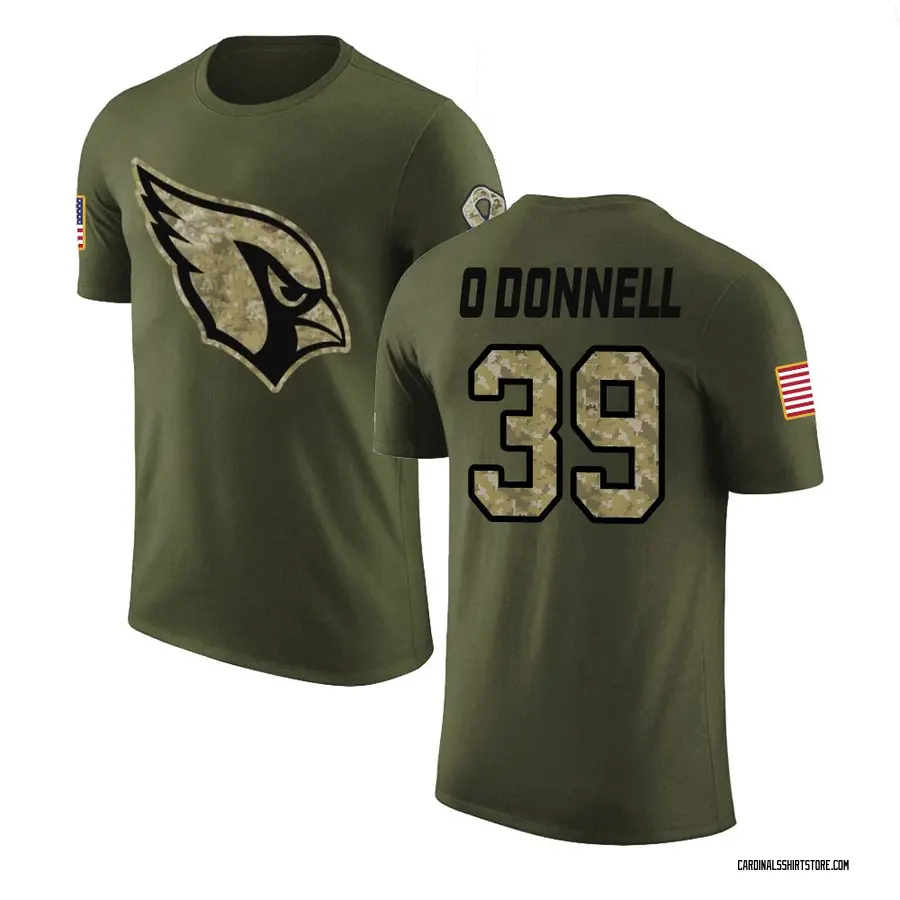 Men's Pat O'Donnell Arizona Cardinals Olive Salute to Service Legend T-Shirt