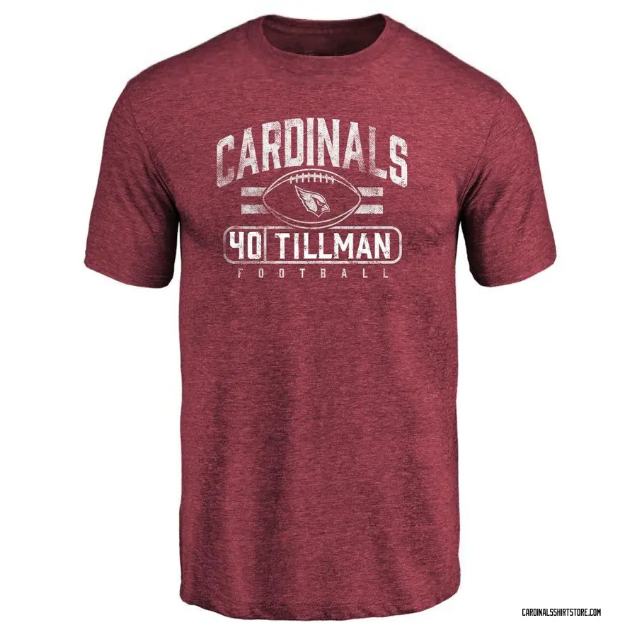 Men's Pat Tillman Arizona Cardinals Flanker Tri-Blend T-Shirt - Maroon