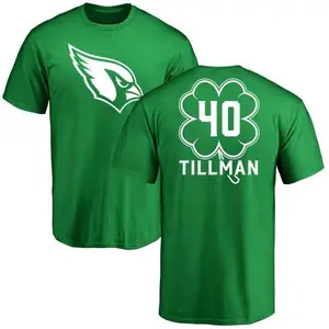 Men's Pat Tillman Arizona Cardinals Green St. Patrick's Day Name & Number T-Shirt