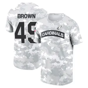 Men's Pharaoh Brown Arizona Cardinals Arctic Camo 2024 Salute to Service Performance T-Shirt