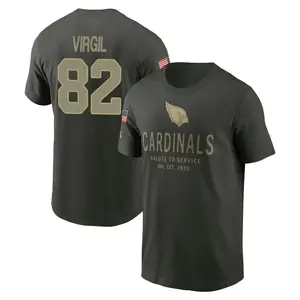 Men's Reggie Virgil Arizona Cardinals Forest/Green 2025 Salute to Service Sideline Primary Edge T-Shirt