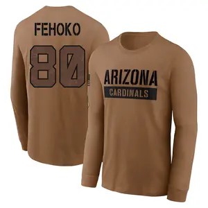 Men's Simi Fehoko Arizona Cardinals Brown 2023 Salute To Service Long Sleeve T-Shirt