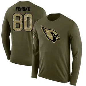 Men's Simi Fehoko Arizona Cardinals Salute to Service Sideline Olive Legend Long Sleeve T-Shirt