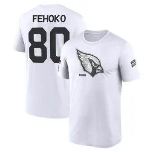 Men's Simi Fehoko Arizona Cardinals White 2024 Salute to Service Legend Performance T-Shirt