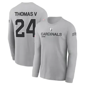 Men's Starling Thomas V Arizona Cardinals Gray 2024 Salute to Service Long Sleeve T-Shirt