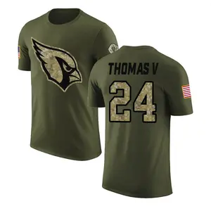 Men's Starling Thomas V Arizona Cardinals Olive Salute to Service Legend T-Shirt