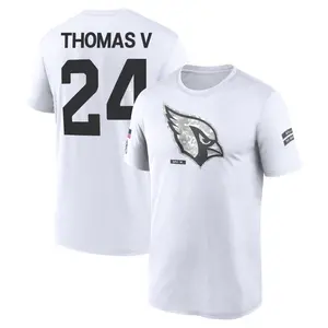 Men's Starling Thomas V Arizona Cardinals White 2024 Salute to Service Legend Performance T-Shirt