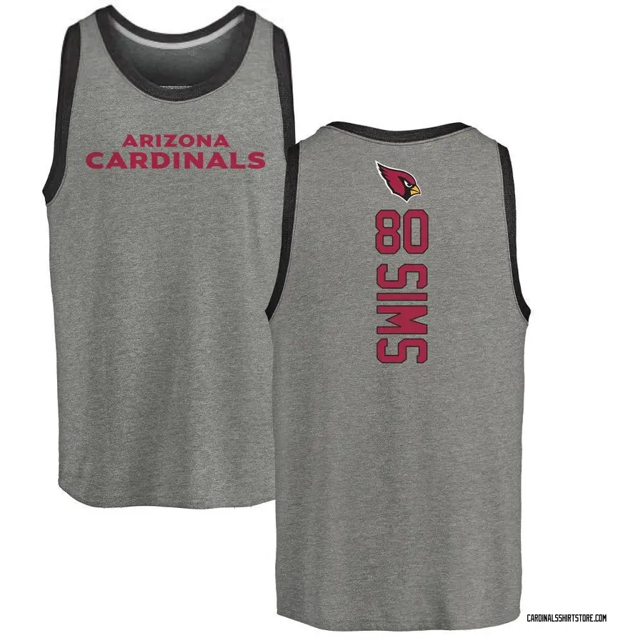 Men's Steven Sims Arizona Cardinals Backer Tri-Blend Tank Top - Ash