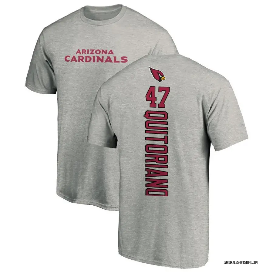 Men's Teagan Quitoriano Arizona Cardinals Backer T-Shirt - Ash