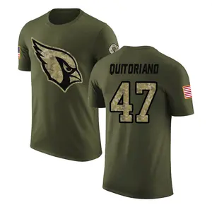 Men's Teagan Quitoriano Arizona Cardinals Olive Salute to Service Legend T-Shirt